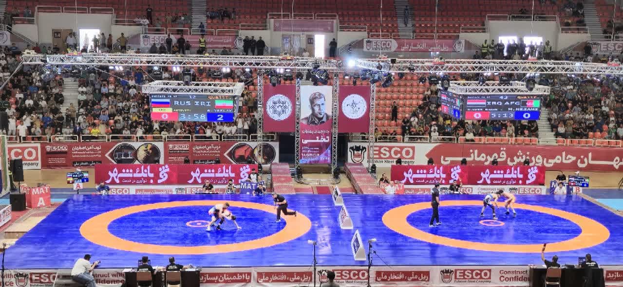 پایان مسابقات کشتی آزاد جام جهان پهلوان تختی در اصفهان