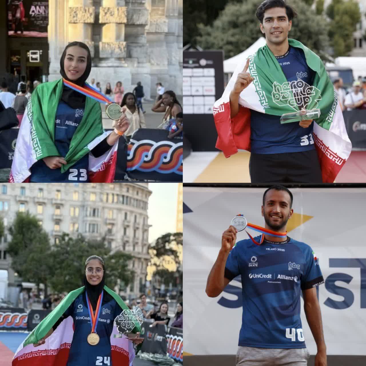 درخشش ورزشکاران اصفهانی در رنکینگ جهانی اسکیت آزاد
