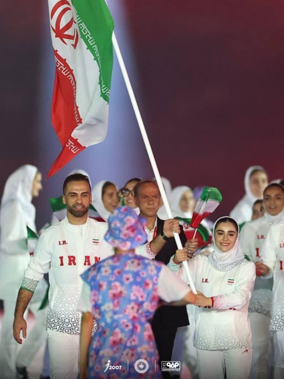  بانوی ووشوکار سپاهان پرچمدار کاروان ایران در آسیا